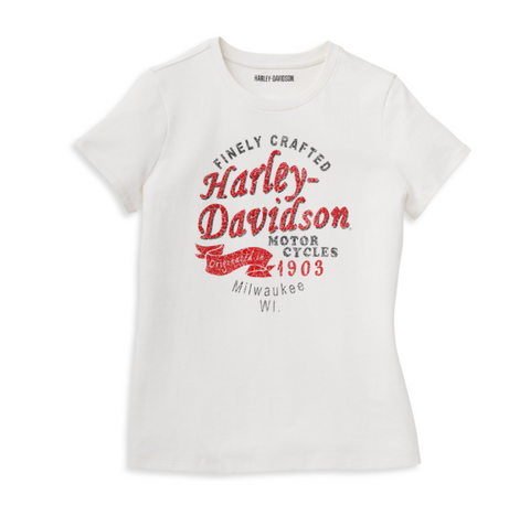 Harley-Davidson® Women's Finely Crafted 1903 Graphic T-Shirt  96241-22VW Harley Davidson Direct