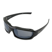 Harley-Davidson® HD Gem Silver Flash Grey Lens in a Gloss Black Frame by Wiley X® Sunglasses or Goggle   HDGEM07